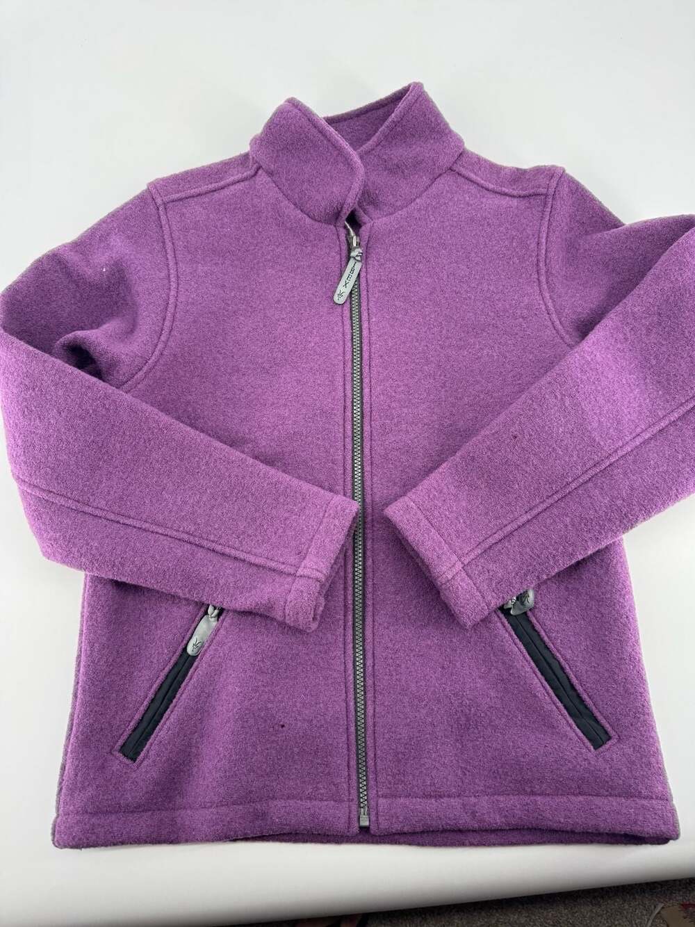 Ibex Wool Full Zip Jacket Purple Women's Size Small